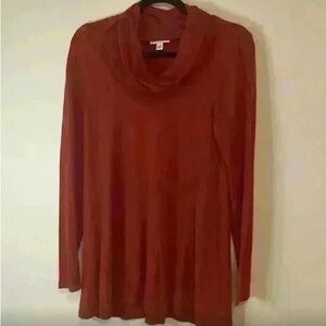 Susan Graver Rust Long Sleeve Tunic